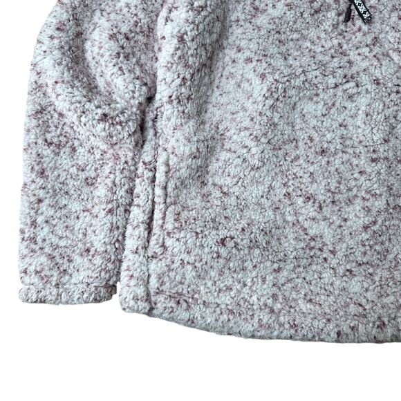 Time and Tru Lavender Fleece Quarter Zip Pullover Girl’s Size M (8-10) - Picture 6 of 14